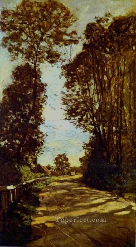 Road to the SaintSimeon Farm Claude Monet Oil Paintings